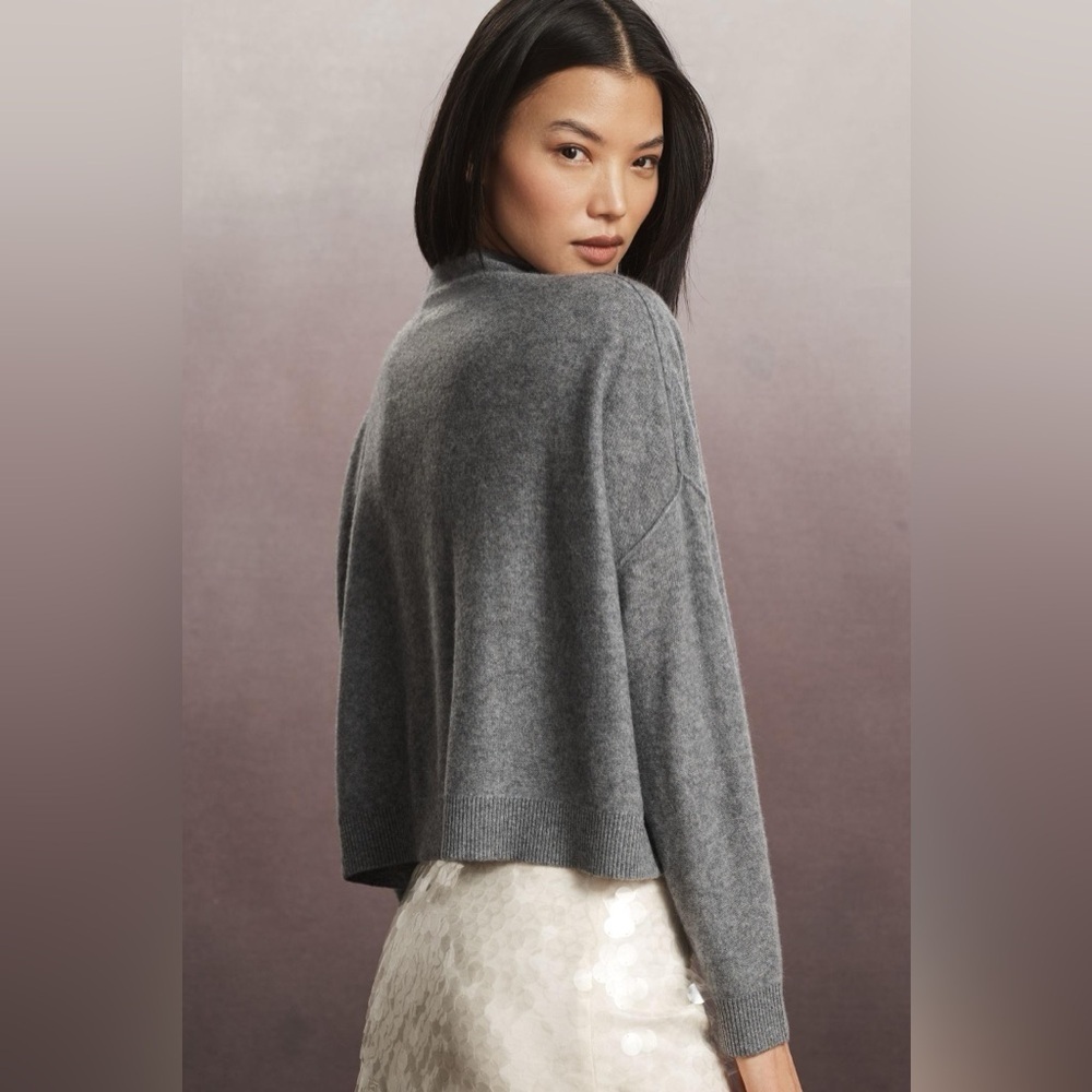 NWT Size XLP - The Alani Cashmere Mock-Neck Sweater by Pilcro (100% Cashmere)